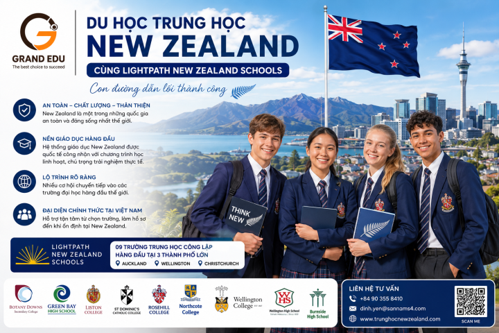 DU HỌC TRUNG HỌC NEW ZEALAND: LỘ TRÌNH AN TOÀN ĐẾN ĐẠI HỌC QUỐC TẾ CÙNG LIGHTPATH NEW ZEALAND SCHOOLS
