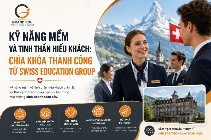 KỸ NĂNG MỀM VÀ TINH THẦN HIẾU KHÁCH: CHÌA KHÓA THÀNH CÔNG TỪ SWISS EDUCATION GROUP