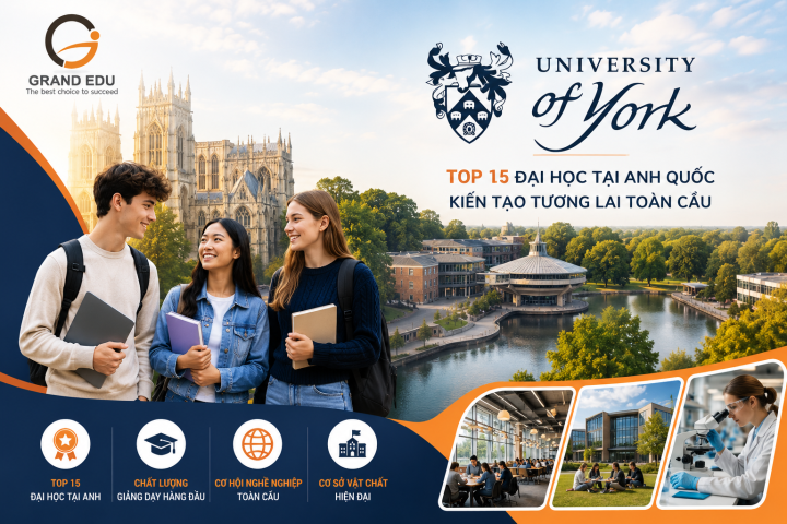 UNIVERSITY OF YORK – TRƯỜNG ĐẠI HỌC TOP 15 VƯƠNG QUỐC ANH VỚI THẾ MẠNH VỀ AI, KINH TẾ VÀ NGHIÊN CỨU LIÊN NGÀNH