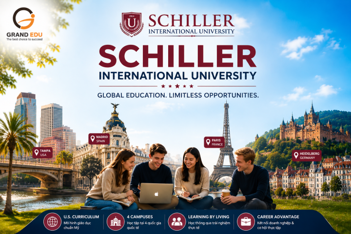 SCHILLER INTERNATIONAL UNIVERSITY – HỌC ĐẠI HỌC MỸ TẠI 4 QUỐC GIA QUỐC TẾ CHỈ TRONG MỘT CHƯƠNG TRÌNH