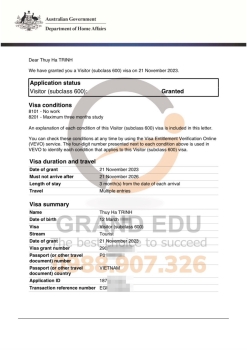 Album Visa Tháng 11.2023