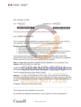 Album Visa Tháng 11.2023