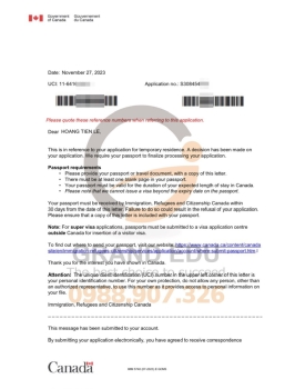 Album Visa Tháng 11.2023
