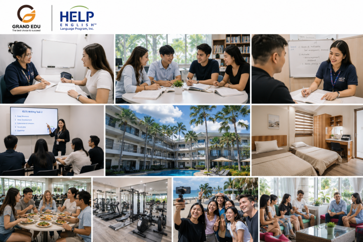 HỌC BỔNG DU HỌC PHILIPPINES 2026: HELP ENGLISH TẶNG ƯU ĐÃI LÊN ĐẾN 300 USD VÀ THƯỞNG 6.000 PHP MỖI 4 TUẦN