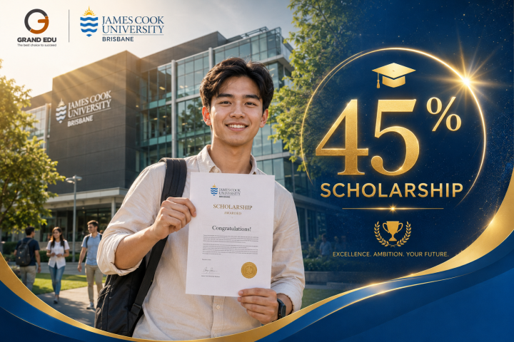 JCU BRISBANE (ÚC) TRAO HỌC BỔNG 45% 