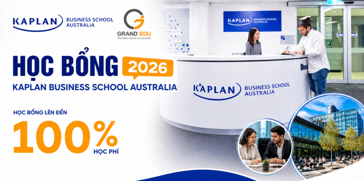 HỌC BỔNG KAPLAN BUSINESS SCHOOL 2026 – CƠ HỘI GIẢM ĐẾN 100% HỌC PHÍ TẠI ÚC