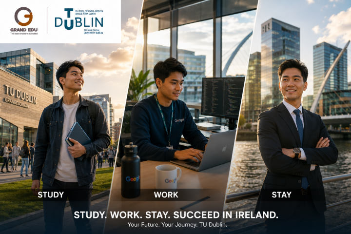 DU HỌC IRELAND TẠI TU DUBLIN: HỌC - LÀM - Ở LẠI CHỈ TRONG MỘT LỘ TRÌNH