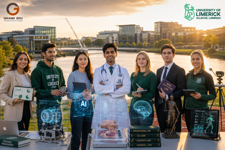 TOP NHỮNG NGÀNH HỌC THẾ MẠNH NHẤT TẠI UNIVERSITY OF LIMERICK, IRELAND NĂM 2026