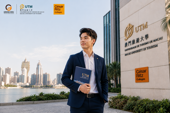 DU HỌC MACAO NHẬN BẰNG KÉP THỤY SĨ: CHƯƠNG TRÌNH CỬ NHÂN MỚI TỪ UTM & CÉSAR RITZ COLLEGES DÀNH CHO THẾ HỆ QUẢN TRỊ KỶ NGUYÊN AI