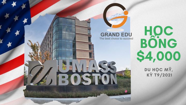 HỌC BỔNG $4,000 BẬC CỬ NHÂN TỪ TRƯỜNG UMASS BOSTON, MỸ
