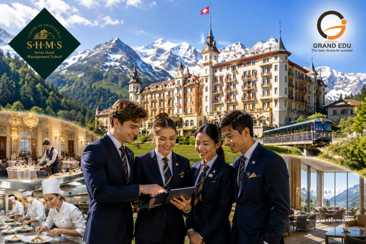 SHMS – TRƯỜNG HOSPITALITY TOP 3 THẾ GIỚI, NƠI SINH VIÊN SỐNG VÀ HỌC TRONG NHỮNG CUNG ĐIỆN GIỮA THỤY SĨ
