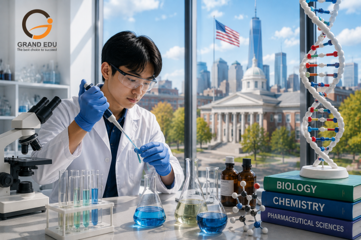 HỌC SINH HỌC, HÓA HỌC, DƯỢC TẠI MỸ – LỘ TRÌNH CHO NHỮNG SINH VIÊN MUỐN THEO ĐUỔI NGÀNH KHOA HỌC ỨNG DỤNG