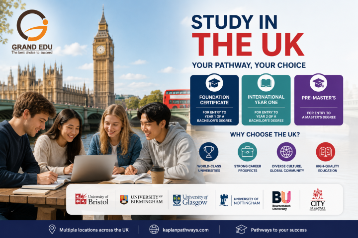 DU HỌC UK 2026 – CÁC LỰA CHỌN ĐẠI HỌC, NGÀNH HỌC VÀ PATHWAY CHO SINH VIÊN QUỐC TẾ