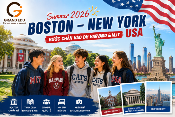 DU HỌC HÈ BOSTON – NEW YORK 2026: TRẢI NGHIỆM MÔI TRƯỜNG HỌC THUẬT MỸ CÙNG CATS BOSTON