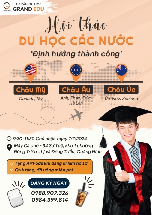 HỘI THẢO DU HỌC 2024-2025: ĐỊNH HƯỚNG THÀNH CÔNG
